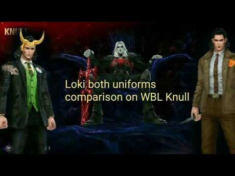 Loki TVA and President Uniform comparison against wbl Knull. 2022