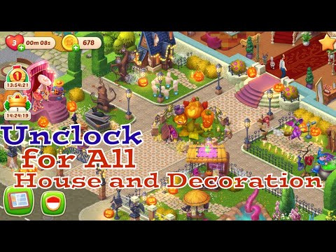 Homescapes Unlock all house and sercret decoration 🏠🏠