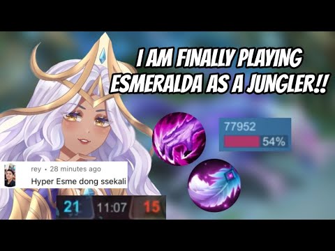 I Finally Play ESMERALDA AS A JUNGLER! | Valesmeralda | Esmeralda Gameplay | MLBB