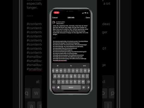 How to use Text Replacement to place Hashtags in your Captions . #instagramtips #contentcreator