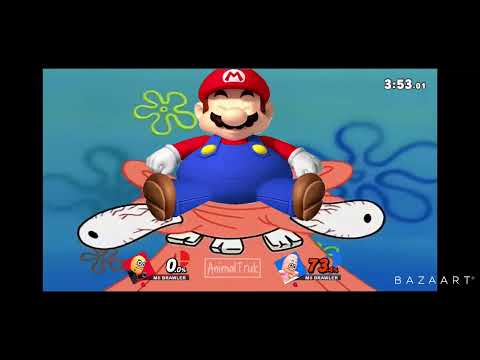 Mario beats up Patrick