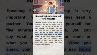 Speak English to Yourself for 5 Minutes 🎤 | Easy English Habit #learnenglish  #easyenglish