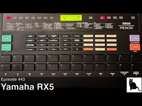 Yamaha RX5 Digital Rhythm Programmer 1986 - Black with Power Supply & the original mint cartridge. image 5