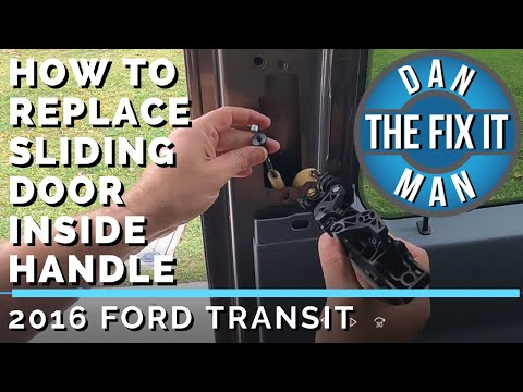 2015 - 2019 FORD TRANSIT - HOW TO REPLACE INSIDE / INTERIOR SLIDING DOOR INSIDE HANDLE - EASY DIY!