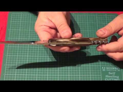 Forge de Laguiole antique Pages style  14cm folding knife