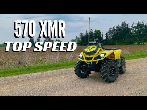 Can Am Outlander 570 XMR TOP SPEED Test *Faster Than You'd Think*