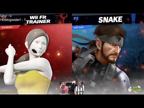 Qtip (Wii Fit Trainer) vs Hotdogknight! (Snake) @ Zen's Hotdog Stand #139