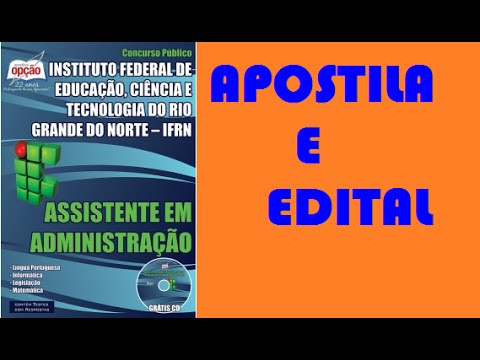 Edital e Apostila Concurso IFRN 2015 Assistente em Administração