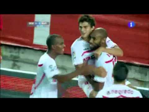 Gol Kanoute Sevilla CF - FC Barcelona Supercopa España