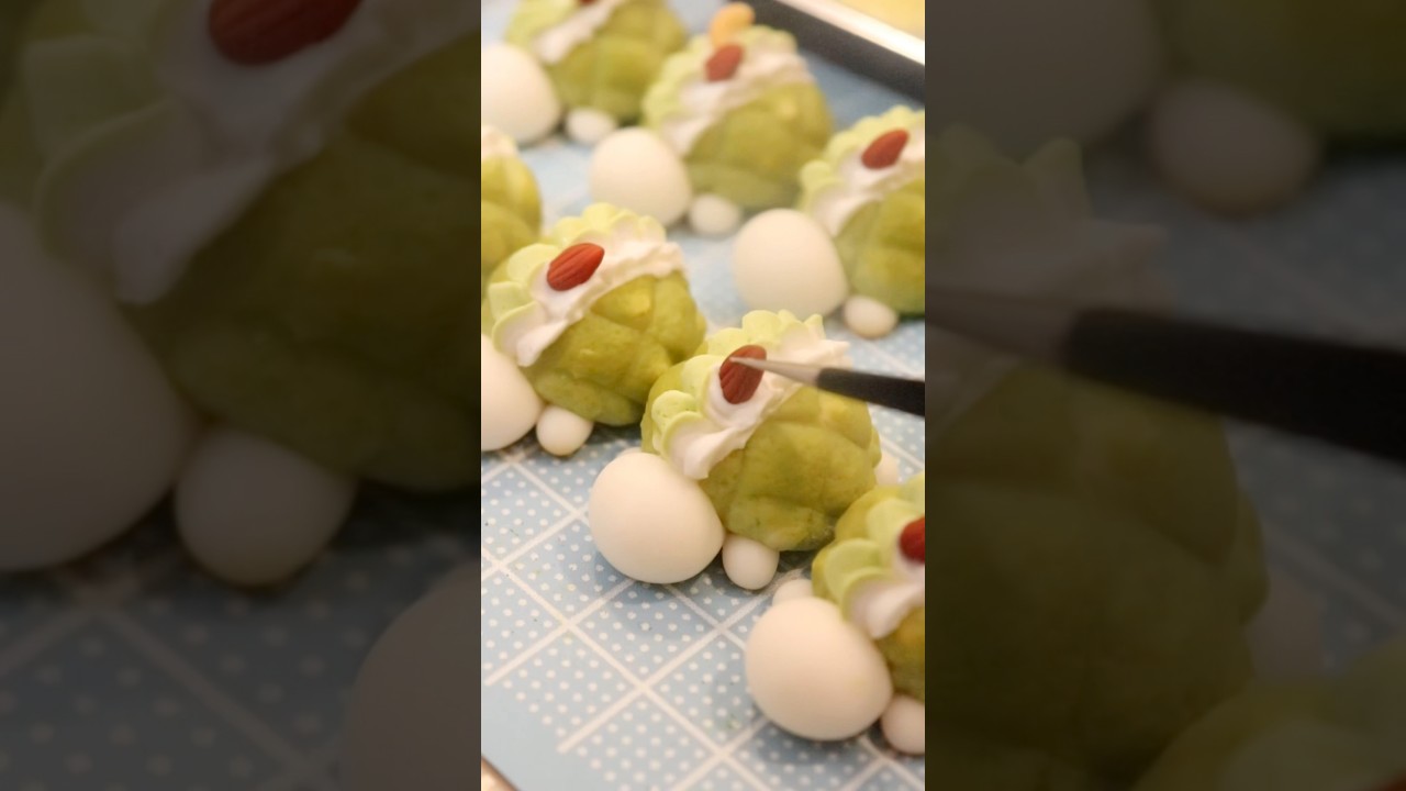 ん？これは何？👀のその後🪄🪄森の抹茶かめろんぱん#shorts #ハンドメイド