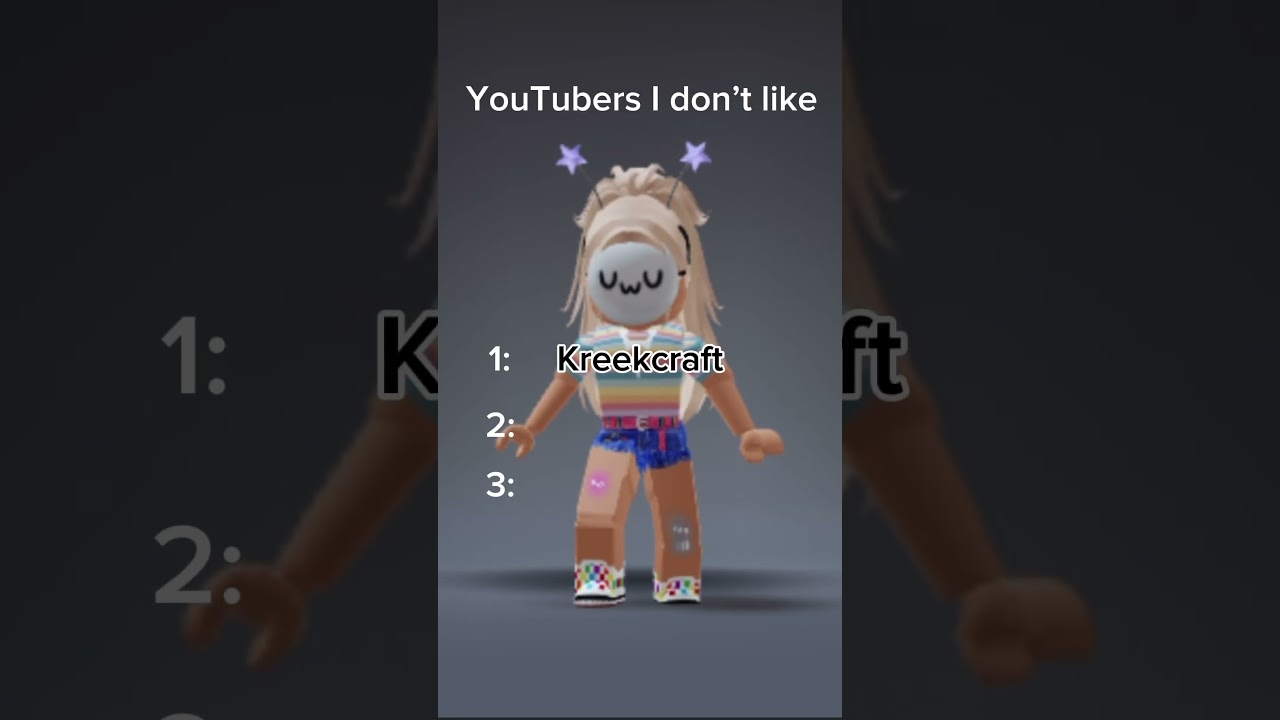 YouTubers I don’t like trend.. #roblox #mrbeast #flamingo #kreekcraft #cringe