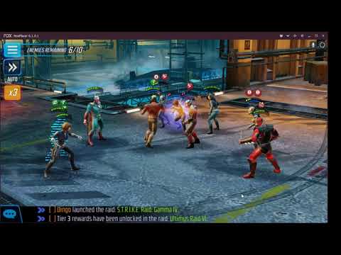 Challenge - Ability Enhancements Tier 10 - 2 Stars 197k Team - Marvel Strike Force