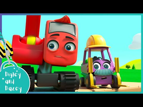 The Trench is Blocked! | Digley and Dazey | Kids Cartoons & Videos