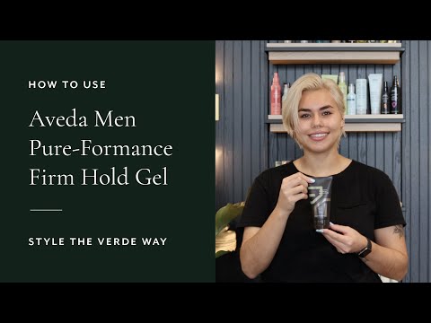 How To Use Aveda Men Pure-Formance Firm Hold Gel |...