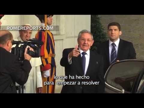 El encuentro del Papa y Raúl Castro