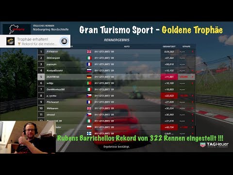 GT Sport - Goldene Trophäe gewonnen // Rekord von 322 Rennen eingestellt