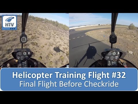 Helicopter Flight Training 32 – Final Flight Before Checkride & Out of Trim Autorotation Technique