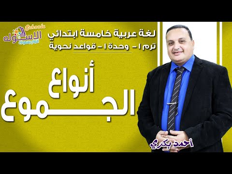 لغة عربية خامسة ابتدائي 2019 |أنواع الجموع | تيرم1 - وح1 | الاسكوله