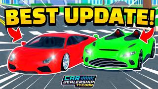 😱 Don't Miss Out on The *BEST UPDATE* In Car dealership tycoon!