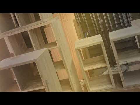 Ikea Kallax compatible Reclaimed Scaffold Cube Storage // Compatible with Kallax inserts