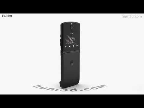 Motorola Razr Noir Black 2019 3D model by 3DModels.org