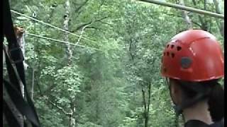 preview picture of video 'Tree Tops Zip Line WV 2010'