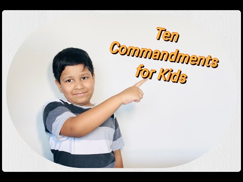 Ten Commandments for Kids by Joydeep, Bible reading for kids