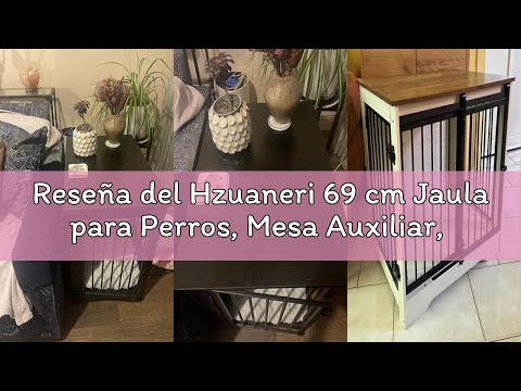 Reseña del Hzuaneri 69 cm Jaula para Perros, Mesa Auxiliar, casa Moderna para Perros, Jaula para Cac