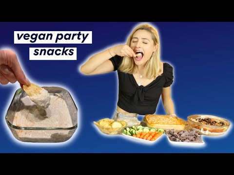 3 Vegan Party Dips! French Onion, Tex Mex 7 Layer & Buffalo Cauliflower