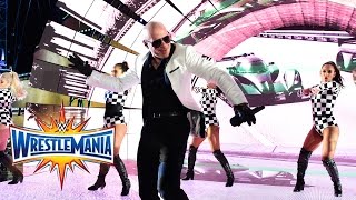 Pitbull, Flo Rida, Lunchmoney Lewis &Stephen Marley perform at WrestleMania (WWE Network Exclusive)
