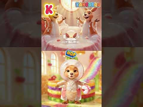 I J K L Iguana Jaguar Kangaroo Lion Apple Banana Orange Grape | Family Fruit Bath Slide