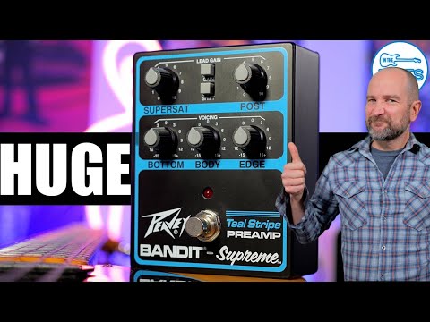 Peavey Bandit Supreme Teal Preamp Pedal image 3