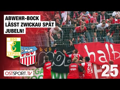 Abwehr-Bock! Zwickau jubelt spät: Chemie - Zwickau | Regionalliga Nordost