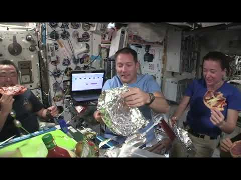 Soirée pizza sur l'ISS
