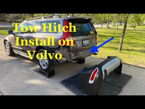 Original Volvo Tow Hitch Installation on Volvo XC70 T6