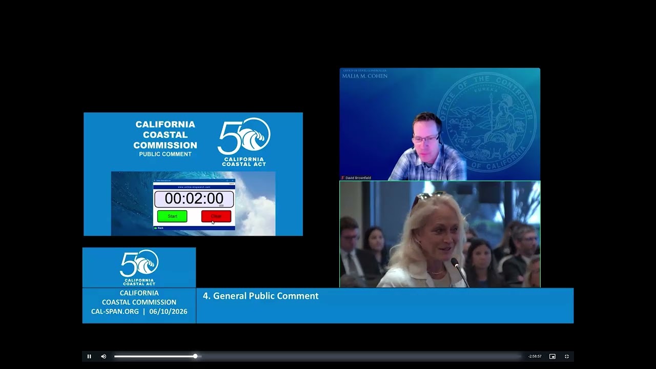 Brenda Fakes and Eric Fletcher comments at CCC