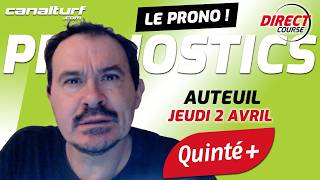 emission video des courses turf pmu du Jeudi 2 avril 2026