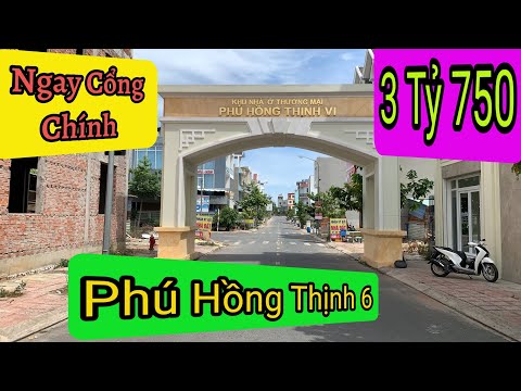 Bán Đất Đường D1 Trục Chính Phú Hồng Thịnh 6 ,DT 74.1m2 Thổ Cư