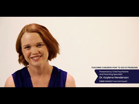 'Teaching Children How To Solve Problems', presented by Dr Kaylene Henderson