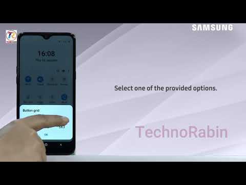 How to Customize the Button grid of Quick Settings panel in SM-A107F Samsung Galaxy A10s