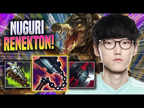 NUGURI LITERALLY GOD MODE WITH RENEKTON! - DK Nuguri Plays Renekton TOP vs Aatrox! | Season 2022
