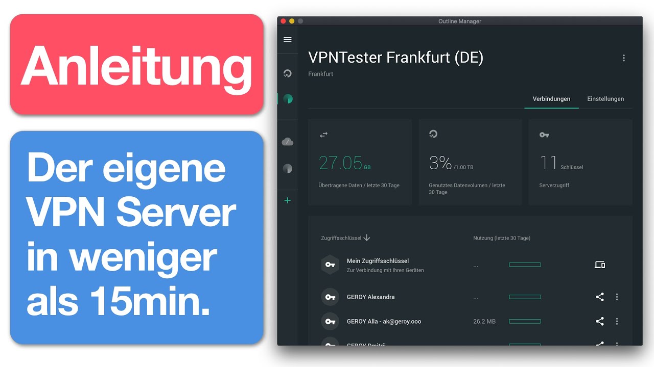 Anleitung: Eigenen VPN Server einrichten ohne Fachwissen. 1