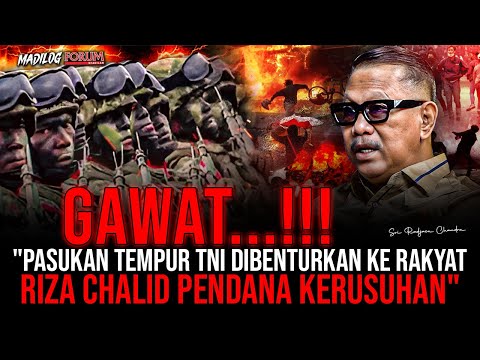 KOLONEL (PURN) SRI RADJASA: EKSEKUTOR KERUSUHAN MASSA ADALAH ORANG-ORANG TERPILIH