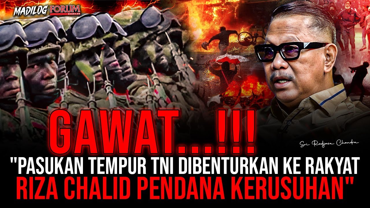 KOLONEL (PURN) SRI RADJASA: EKSEKUTOR KERUSUHAN MASSA ADALAH ORANG-ORANG TERPILIH