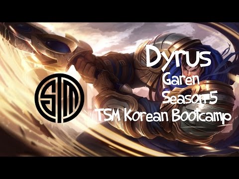 TSM Dyrus (Korea Bootcamp) - Garen 가렌 Top Lane - 8/1/5 - Korea KR Solo Queue