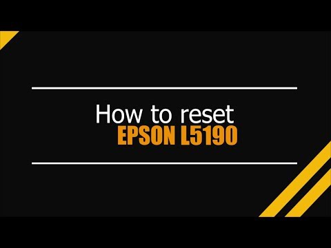 Tutorial Reset Epson L5190 — como fazer o reset passo a passo