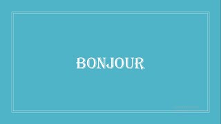 Bonjour(French) meaning