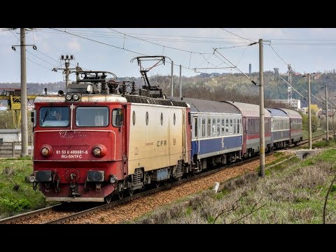 Tren IR1831 Galati - Cluj cu EA881 iese din Suceava Vest  - 22.04.2019