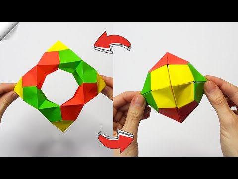 DIY crafts easy Paper toy antistress transformer