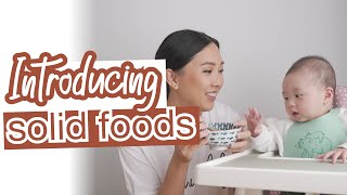 MY BABY'S FIRST REACTIONS TO SOLIDS - Homemade purees